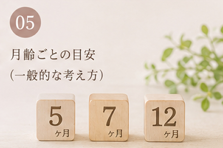 月齢ごとの目安(一般的な考え方)