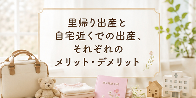 里帰り出産と自宅近くでの出産、それぞれのメリット・デメリット