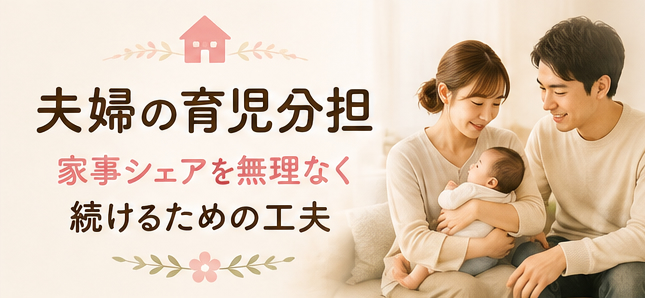 夫婦の育児分担｜家事シェアを無理なく続けるための工夫