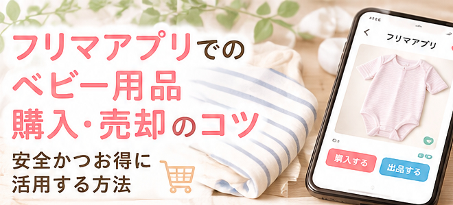 フリマアプリでのベビー用品購入・売却のコツ｜安全かつお得に活用する方法