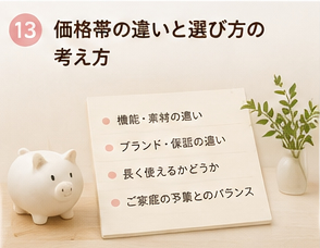 価格帯の違いと選び方の考え方