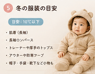 冬の服装の目安
