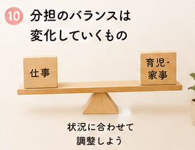 分担のバランスは変化していくもの