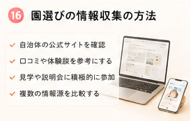園選びの情報収集の方法