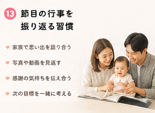 節目の行事を振り返る習慣