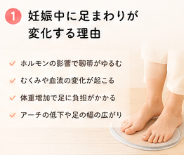 妊娠中に足まわりが変化する理由