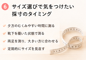 サイズ選びで気をつけたい採寸のタイミング