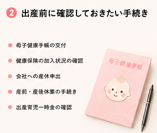 出産前に確認しておきたい手続き