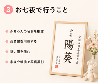 お七夜で行うこと