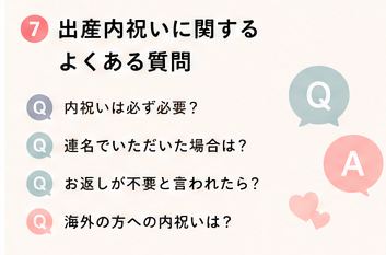 出産内祝いに関するよくある質問
